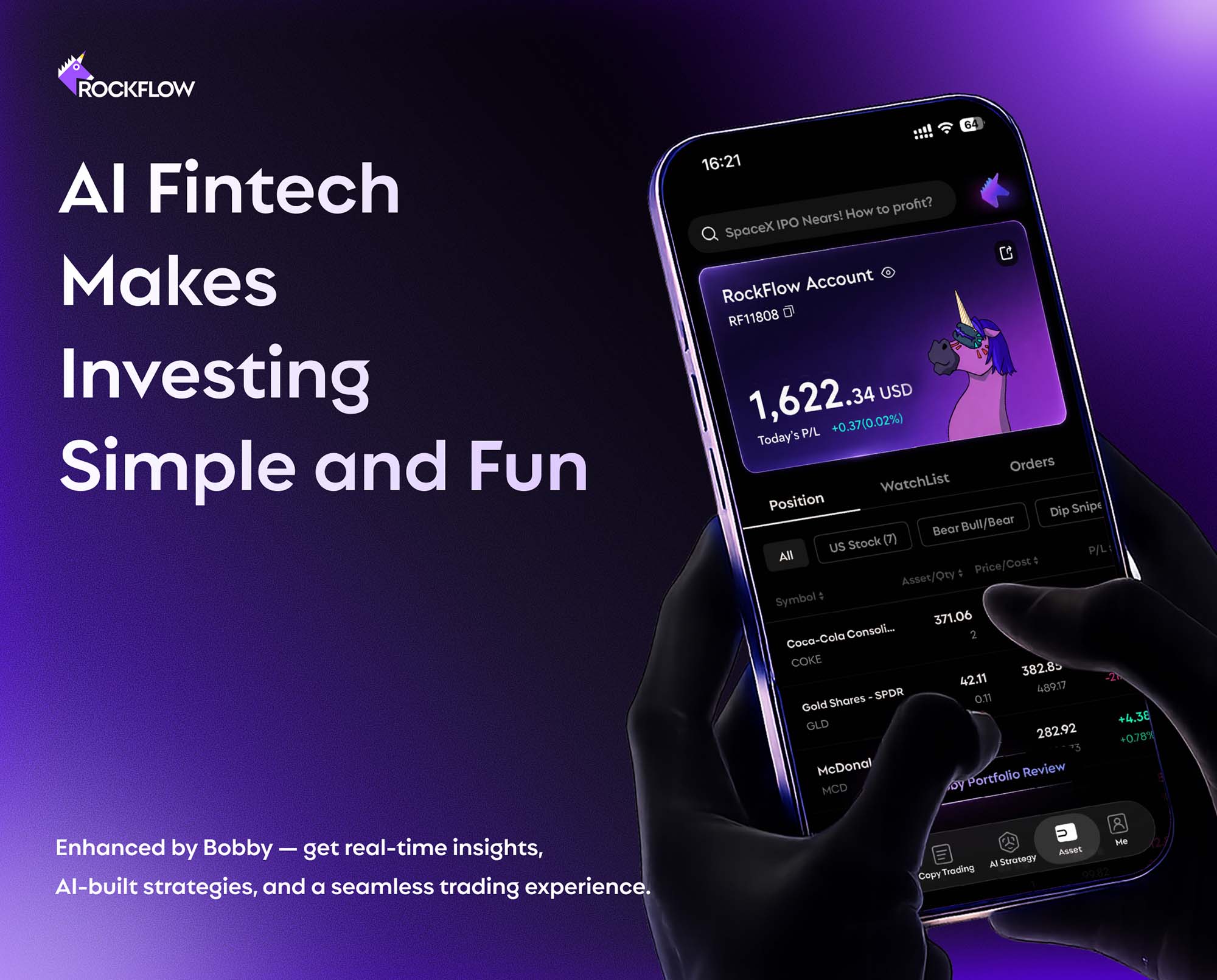 RockFlow AI fintech project cover